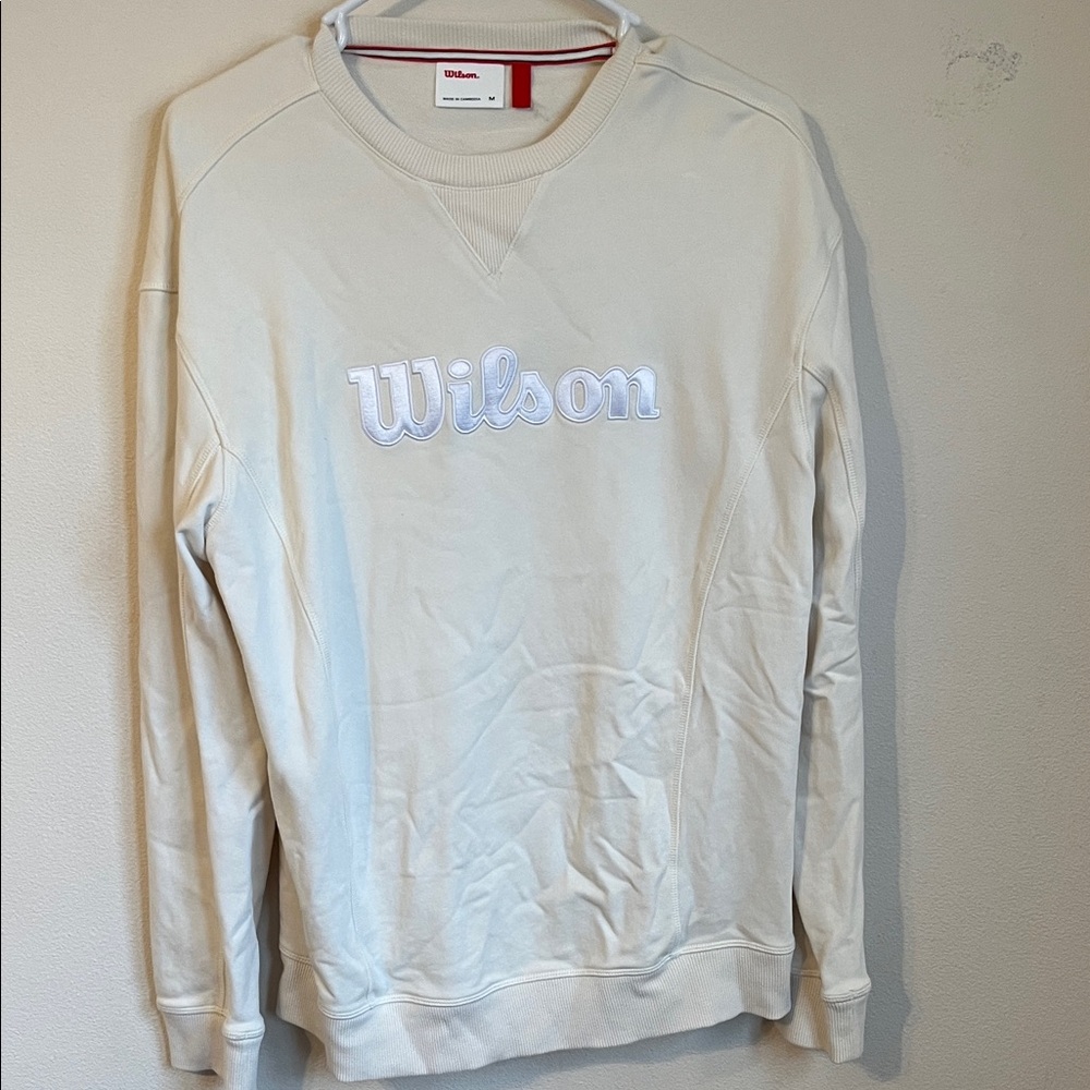 Wilson Cream Men's Crewneck Sweater